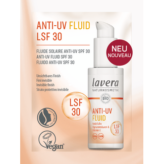 Lavera Anti UV fluid  SPF30 sample 1.00 Stuks
