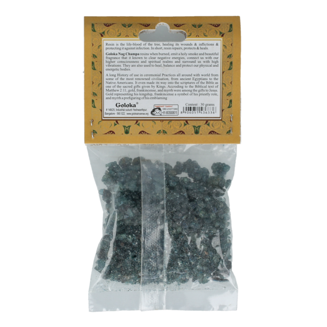 Resin incense nag champa 12-pack 30.00 Gram
