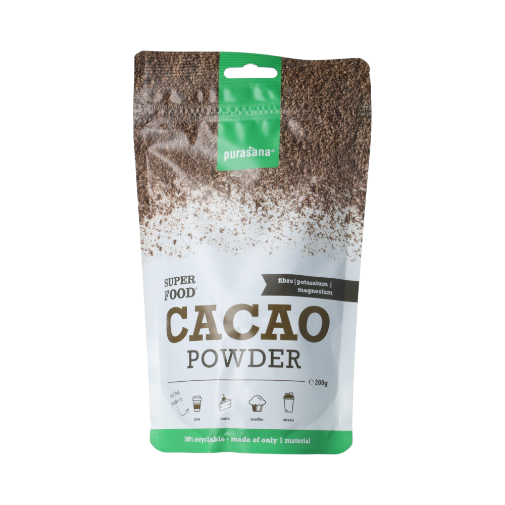 Purasana Vegan cacaopoeder 200 Gram