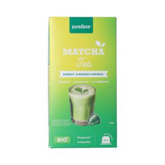 Purasana Capsule di tè Matcha istantaneo 16x1g bio 16 capsule