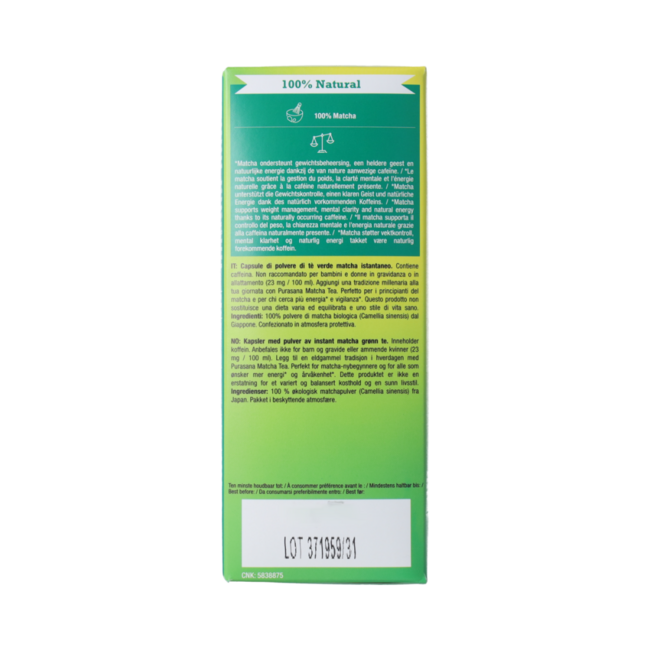 Instant Matcha Tee Kapseln 16x1g bio 16 Kapseln