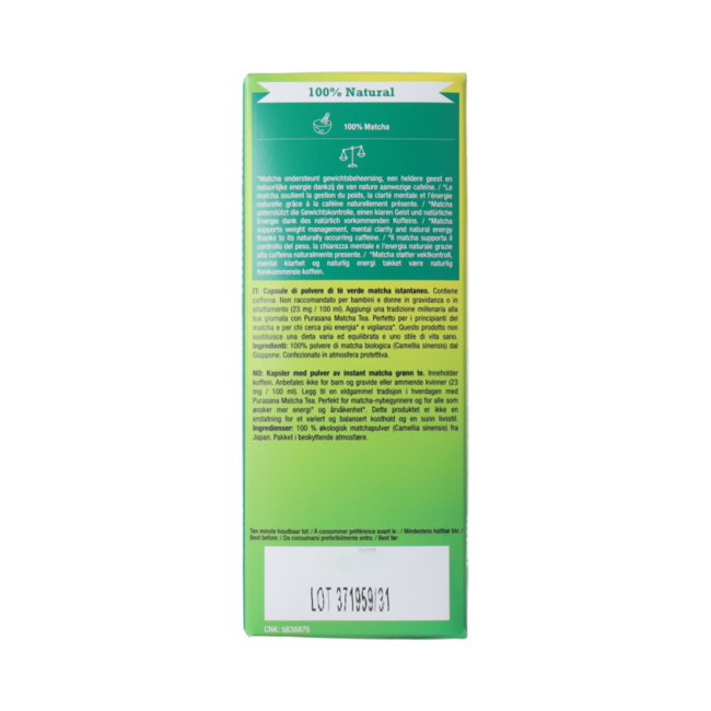Instant Matcha Thee Capsules 16x1g bio  16.00 Capsules