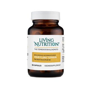 Living Nutrition Your Flora Terrain met aloë vera en rode iep bio 60.00 Capsules