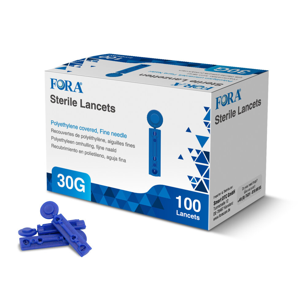 FORA Lancetten - 30G (100 Stuks) 100 Stuks