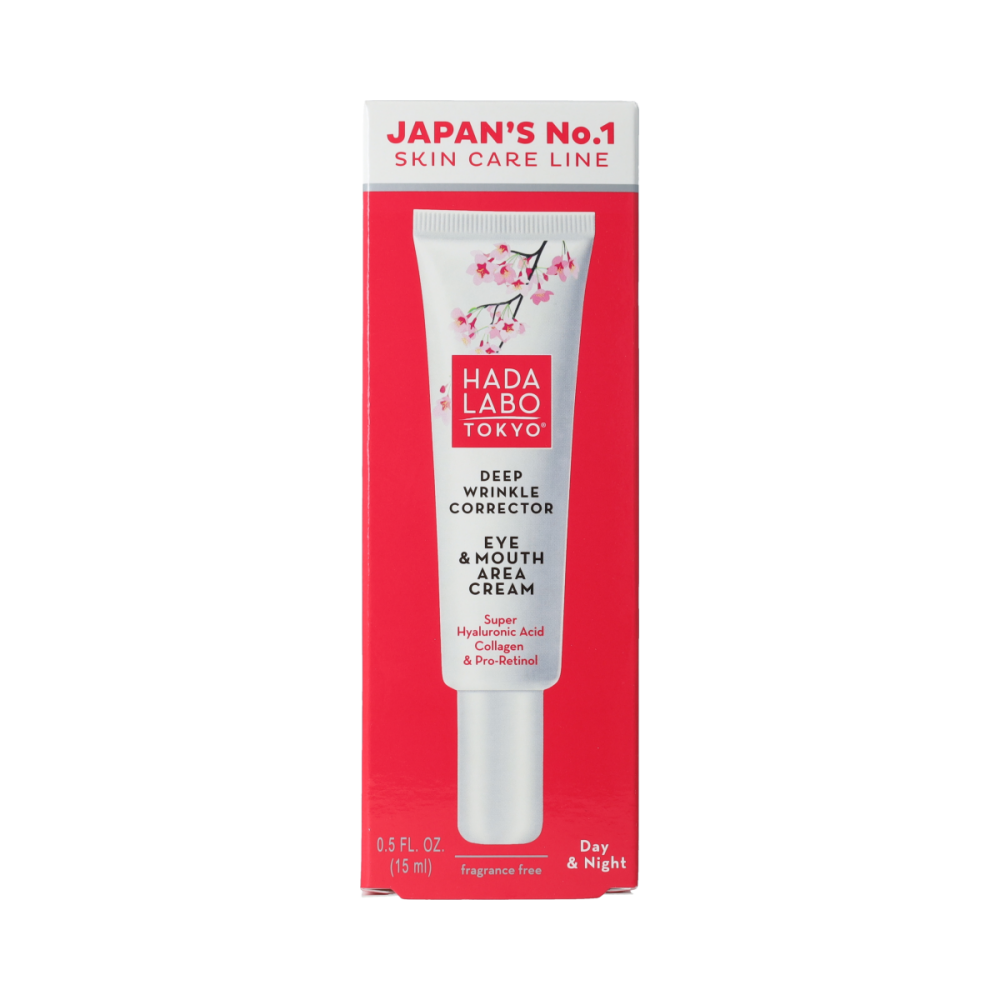 HADA LABO TOKYO Eye & Mouth Area Cream 15 Milliliter