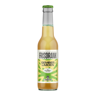 De Frisdrank Fabriek Koolzuurhoudende frisdrank gember limoen bio 275.00 Milliliter