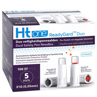 HT One Ht One READYGARD DUO veiligheidspennaald 31G 5mm 100.00 Stuks