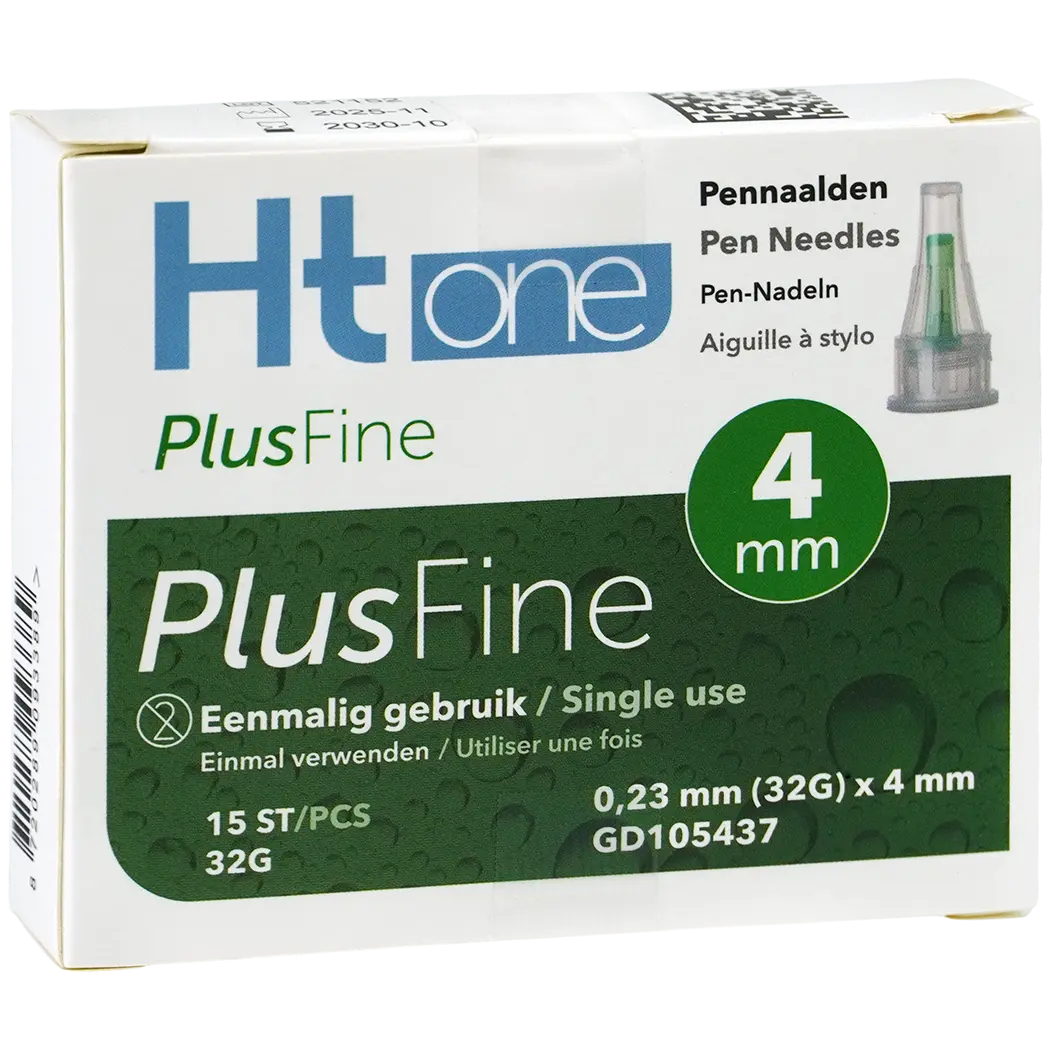 Ht One Plusfine pennaalden 4mm 32G (15) 15 Stuks