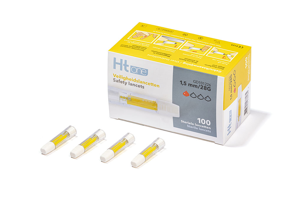 Ht One Veiligheidslancetten 1500 µm 100 Stuks