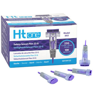HT One Ht One Sicherheitslanzette Flex 23G (1,3/1,8/2,3 mm) 100,00 Stück