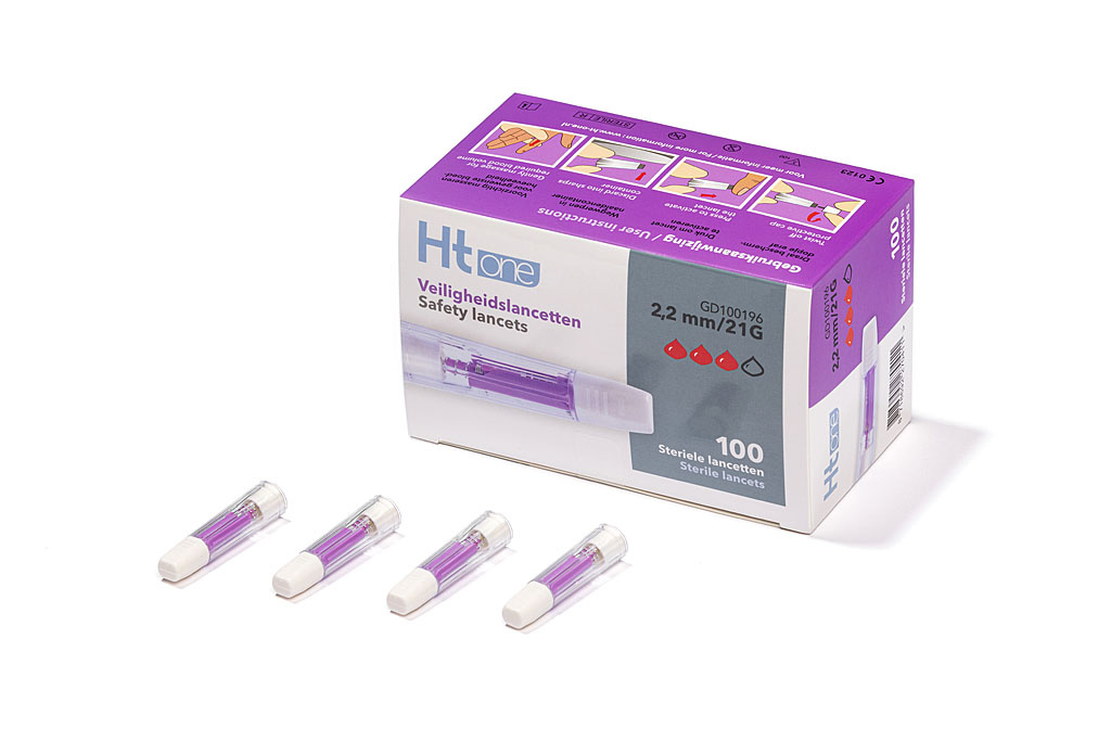 Ht One Veiligheidslancetten 2200 µm 100 Stuks