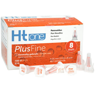 HT One Ht One Plusfine pennaalden 8mm 31G 100.00 Stuks