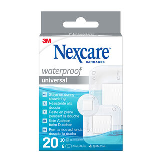 Nexcare Waterproof universal pleisters 20 Stuks