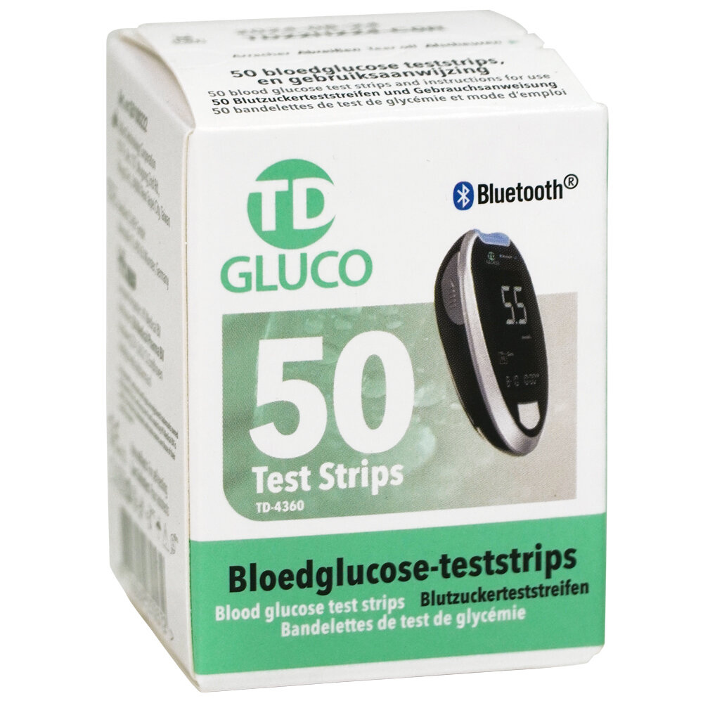 Ht One TD GLUCO glucose teststrips 50 Stuks