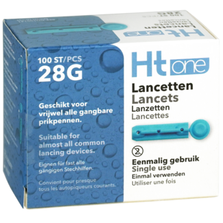 HT One Ht One Lancetten 28G 100.00 Stuks