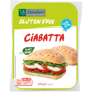 Damhert Glutenfreie Ciabatta pflanzlich 140 Gramm