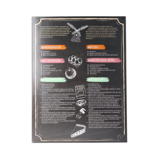 Appeltaartmix bio 400.00 Gram