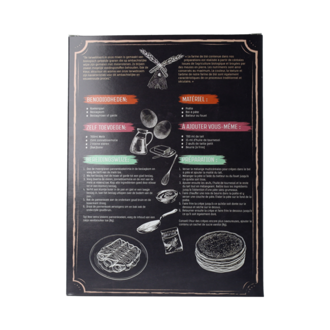 Pannenkoekenmix meergranen bio 350.00 Gram
