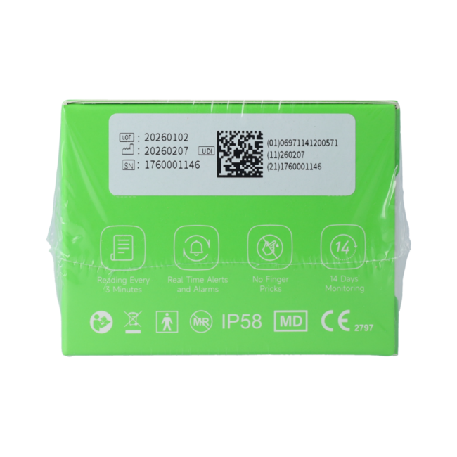Glucose Transmitter CT3 (voor 2 jaar) 1.00 Stuks