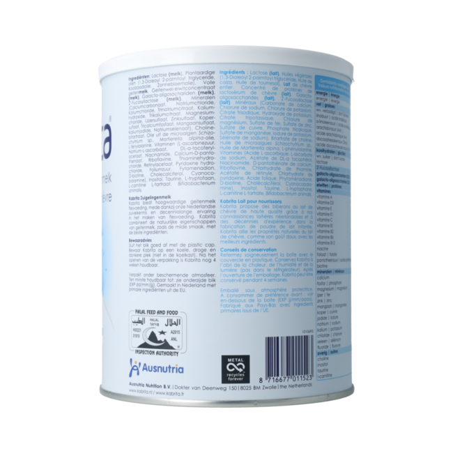 Volledige Zuigelingenvoeding 1 800.00 Gram