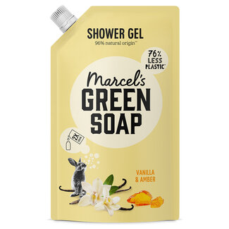 Marcel's Green Soap Shower Gel Vanilla & Amber Navulling 500.00 Milliliter