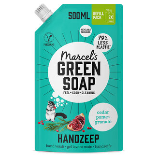 Marcel's Green Soap Sapone mani ricarica Cedro & Melograno 500 Millilitri