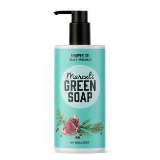 Marcel's Green Soap Shower gel Cedar & Pomegranate 300.00 Milliliter