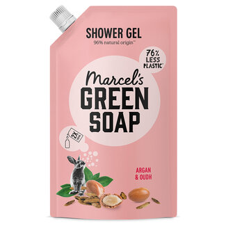 Marcel's Green Soap Shower Gel Argan & Oudh Navulling 500.00 Milliliter