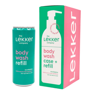 Lekker Company Body wash case + refill eucalyptus 330.00 Milliliter