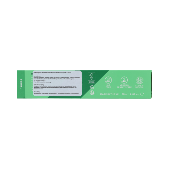 Fluoride Free Toothpaste Hydroxyapatite - Fennel 75.00 Milliliter