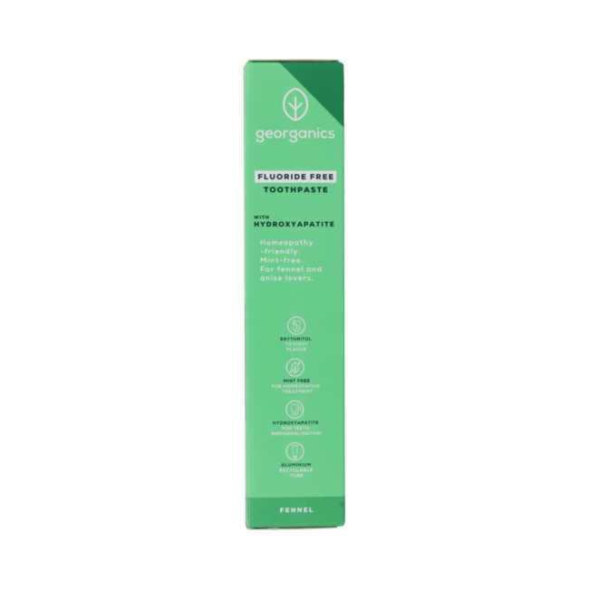 Fluoride Free Toothpaste Hydroxyapatite - Fennel 75.00 Milliliter