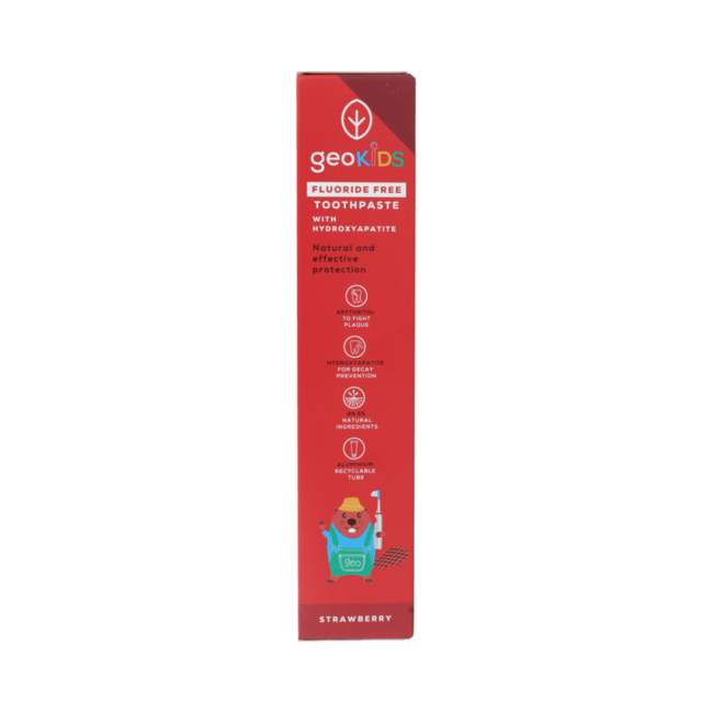 Fluoride Free Toothpaste Hydroxyapatite Strawberry 75.00 Milliliter