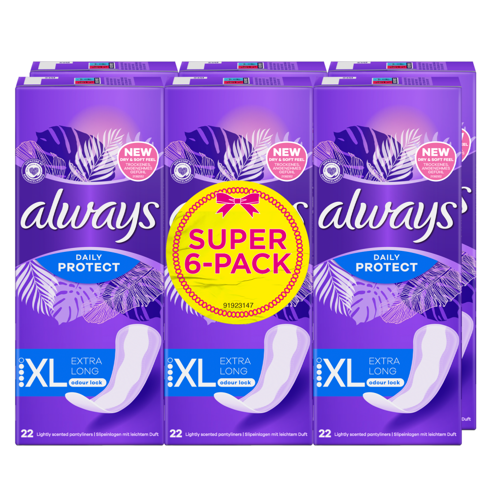 Always Daily Protect Inlegkruis 132CT 132 Stuks