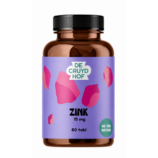 De Cruydhof De Cruydhof Zink, 60 tabl 60.00 Tabletten