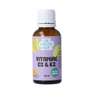 De Cruydhof De Cruydhof Vitamine D3 & K2, 25 ml 25.00 Milliliter