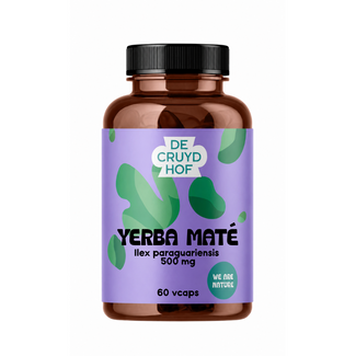 De Cruydhof De Cruydhof Yerba Mate, 60 vcaps 60 kapsułek wegetariańskich