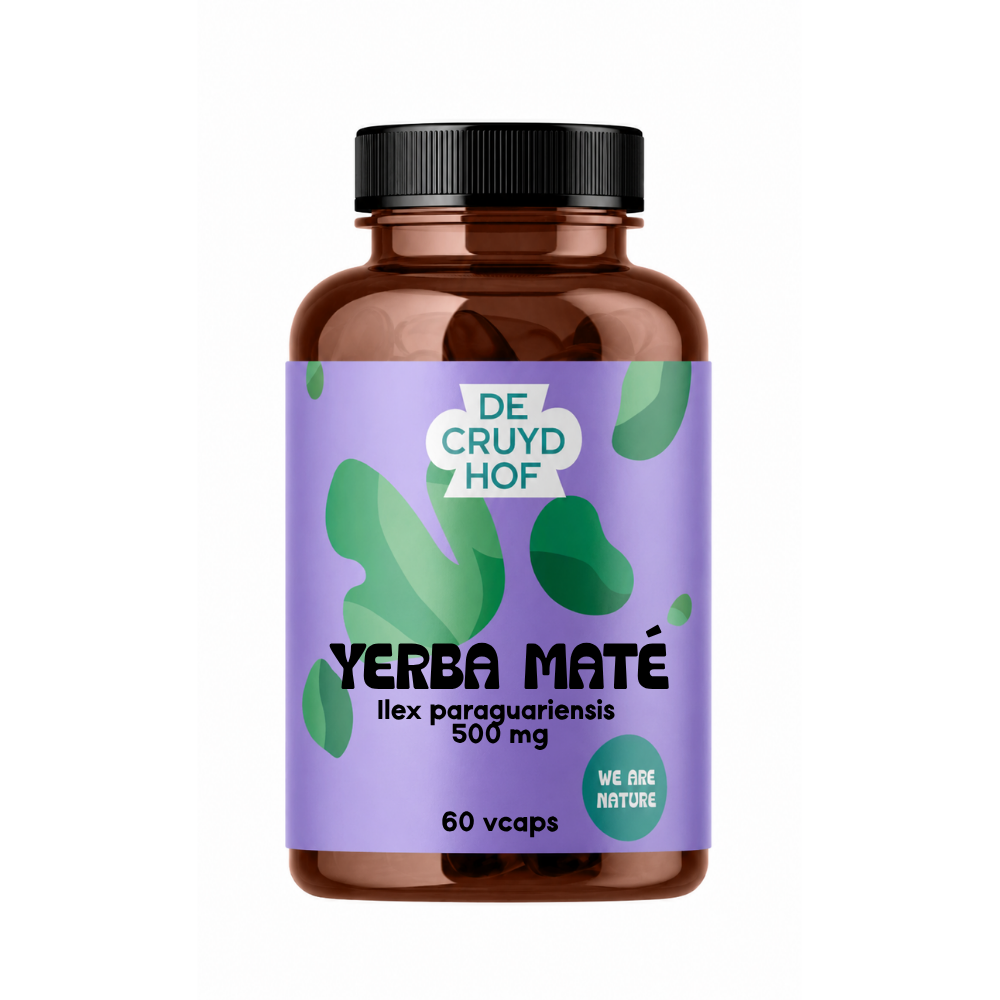 De Cruydhof Yerba Mate, 60 vcaps 60 Vegetarische capsules