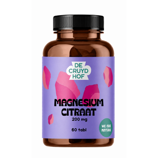 De Cruydhof De Cruydhof Magnesiumcitrat, 60 Tabl. 60,00 Tabletten