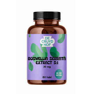 De Cruydhof De Cruydhof Boswellia serrata Extrakt 5:1, 60 Tabl. 60,00 Tabletten