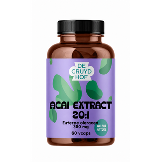 De Cruydhof De Cruydhof Acai extract 20:1 60.00 Vegetarische capsules