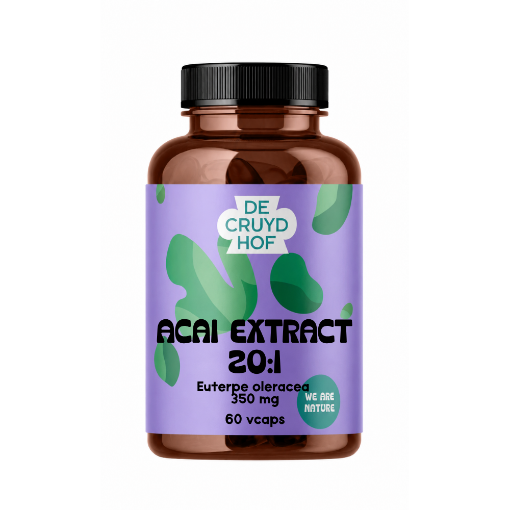 De Cruydhof Acai extract 20:1 60 Vegetarische capsules