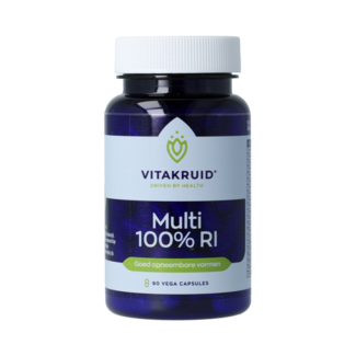 Vitakruid Multi 100% RI met goed opneembare vormen 90.00 Vegetarische capsules