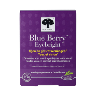 New Nordic Blue berry eyebright 120.00 Tabletten