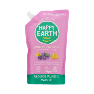 Happy Earth Refill Handzeep Lavender Ylang 600.00 Milliliter