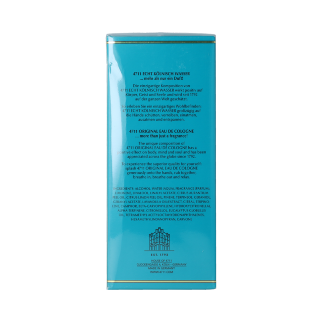 4711  Eau de cologne Bottle in folding box 200.00 Milliliter