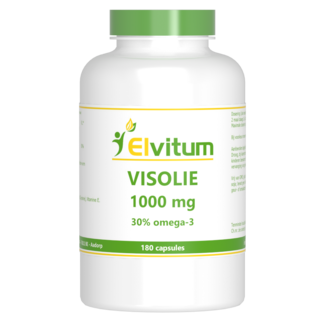 Elvitum Visolie 1000mg omega 3 30% 180.00 Capsules