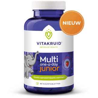 Vitakruid Multi One-a-Day Junior met aardbei smaak 90.00 Tabletten