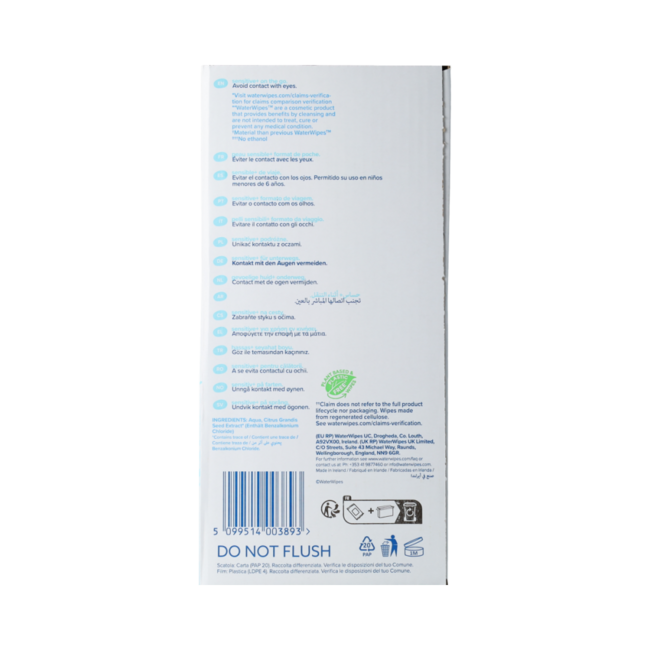 Waterwipes On The Go 28st  8.00 Stuks
