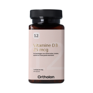 Ortholon Vitamine D3 - 25mcg 300.00 Softgels