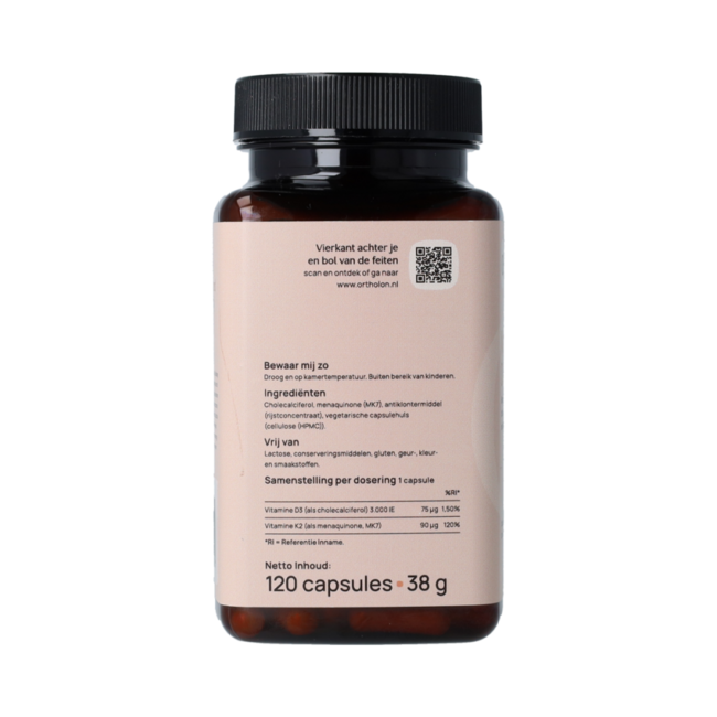 Vitamine D3 + K2 120.00 Capsules